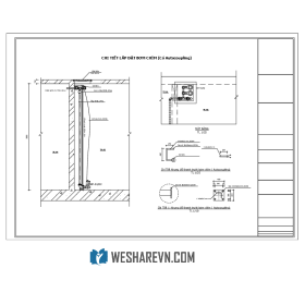 Bản vẽ chi tiết lắp đặt bơm chìm